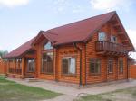 Дом оцилинлрованное бревно.