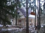 Современный коттедж с вековыми соснами на участке