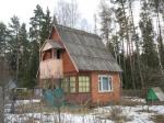 Дача рядом с Обнинском, в лесу. 12 соток, 2эт.дом 6х6м. кирпич, баня, туалет. Лес, река.85км. от Мкад по Киевскому