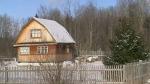 Чудовский р-н,д.Грузино бревенчатый дом 8х10 на берегу Волхова