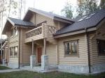г.Всеволожск 2-х этажный коттедж 2008г ИЖС 17х11 из калиброванного бревна 24см диаметром