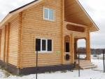 Дома из оцилиндрованного бревна: описание и фото готовых срубов . Дом «под ключ» 10 соток Киевское Калужское шоссе .